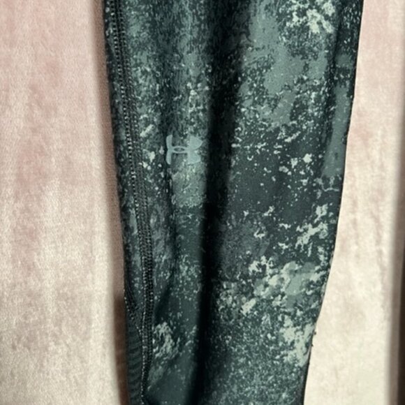 Womens Grey Black Under Armour Workout Leggings Size M - Picture 2 of 8